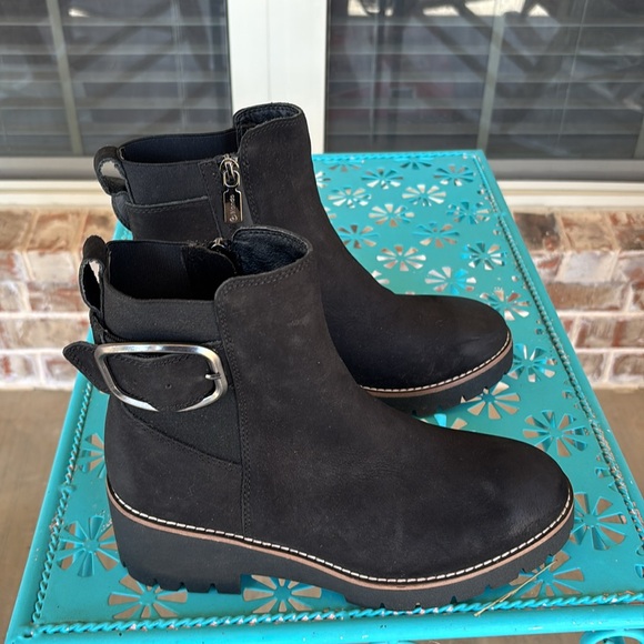 Blondo Black Nubuck Waterproof Ankke Boots Footwear - Picture 1 of 14